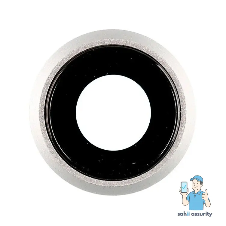 Camera Lens Glass with Frame for Apple iPhone 8 256GB White thumbnail